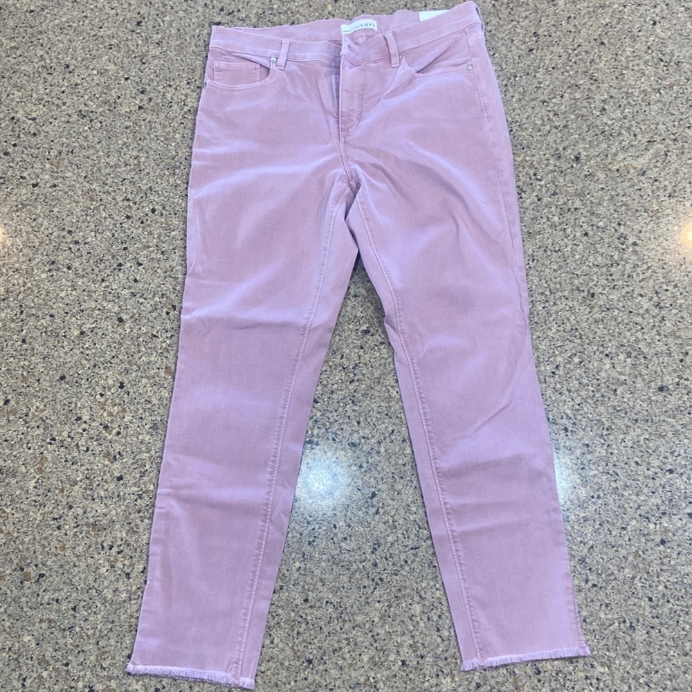 NWT Loft Modern Skinny Jean with Frayed Hem